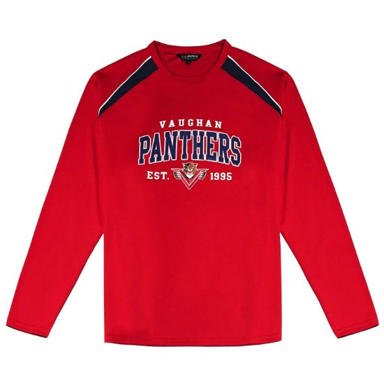 Picture of TS186 Custom Solid crew neck long sleeve t-shirt with piping detail (ladies')