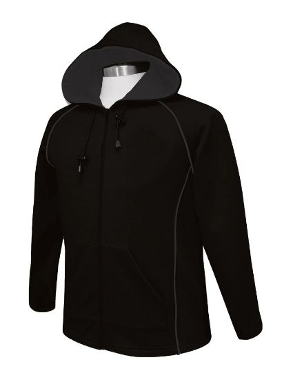 Picture of PO121 Custom Full zip hoody with contrast piping & hood lining
