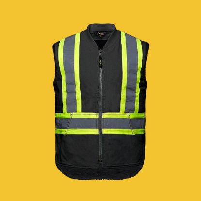 Picture of CX2 Workwear - Titan - Hi-Viz Vest with Sherpa Lining