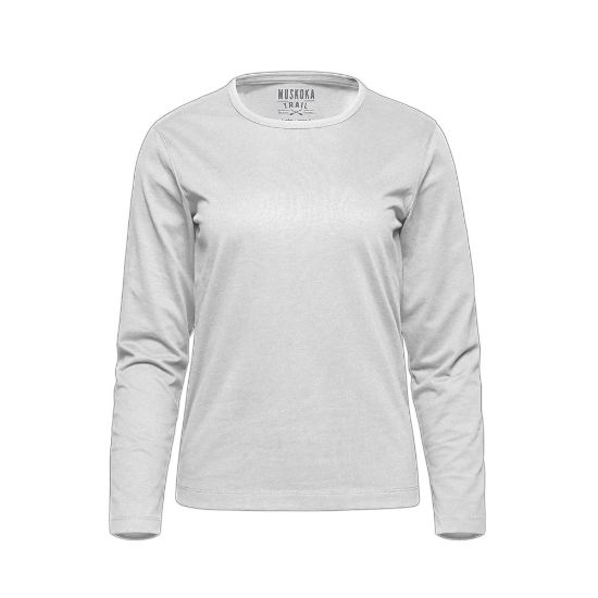 Picture of Muskoka Trail - Riverside - Ladies Cotton-Poly Long Sleeve Crewneck T-Shirt 
