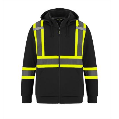 Picture of CX2 Hi-Vis - Infinity - Hi-Vis Full Zip Hooded Sweatshirt w/ Detachable Hood
