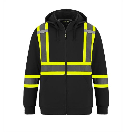 Picture of CX2 Hi-Vis - Infinity - Hi-Vis Full Zip Hooded Sweatshirt w/ Detachable Hood