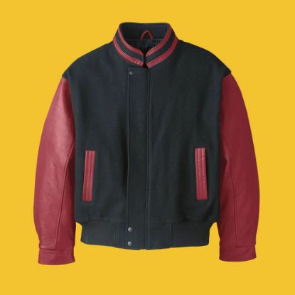 Picture of Genuine Sportswear - Graduate - Melton and Leather Jacket