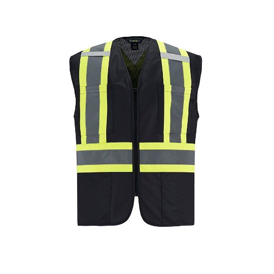 Picture of CX2 Workwear - Scout - Adult Tricot Hi-Vis Zipper Front Vest