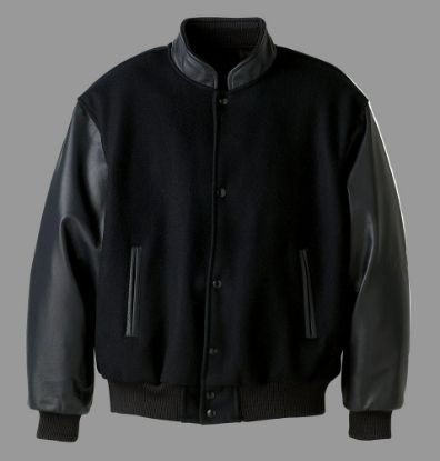 Picture of L0214Y - DISCONTINUED - Youth Melton & Leather Jacket