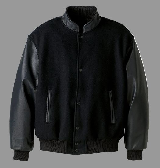 Picture of L0214Y - DISCONTINUED - Youth Melton & Leather Jacket