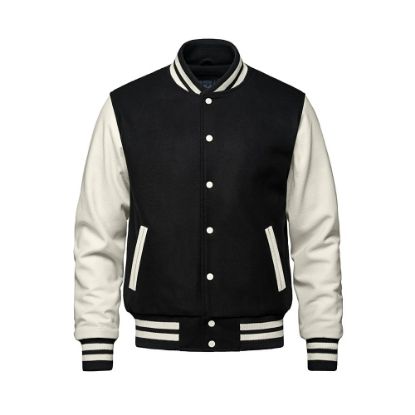Picture of L6085Y - Varsity - YOUTH Melton and Leather Varsity Jacket