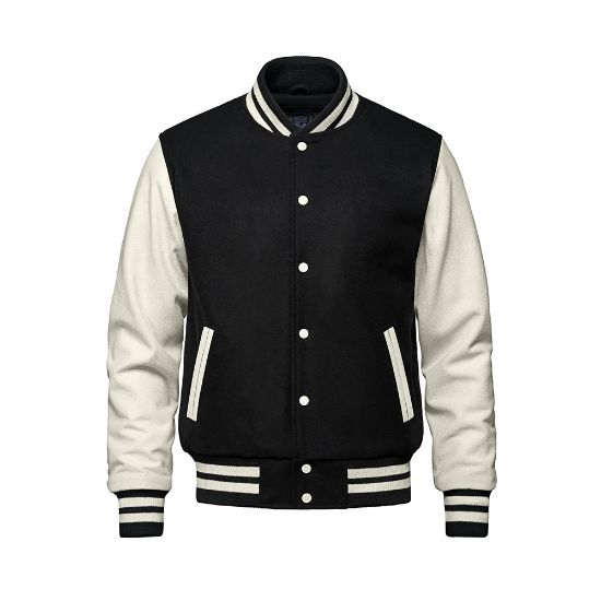 Picture of L6085Y - Varsity - YOUTH Melton and Leather Varsity Jacket