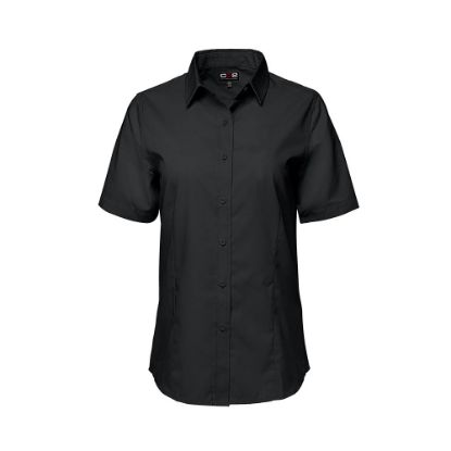 Picture of S04606 - ASHTON - Ladies Poly Cotton Twill Short Sleeve Easy-Care Shirt