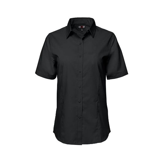 Picture of S04606 - ASHTON - Ladies Poly Cotton Twill Short Sleeve Easy-Care Shirt