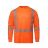 Picture of S05982 - VOLT - Long Sleeve Hi-VIS T-Shirt with Segmented Stripes