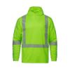 Picture of S05985 - GLOW - Long Sleeve Hi-VIS Hooded T-Shirt with Segmented Stripes