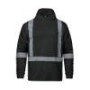 Picture of S05985 - GLOW - Long Sleeve Hi-VIS Hooded T-Shirt with Segmented Stripes