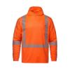 Picture of S05985 - GLOW - Long Sleeve Hi-VIS Hooded T-Shirt with Segmented Stripes