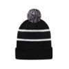 Picture of H08080 - Hat Trick - Striped Knit Cuff Toque with Pom-Pom