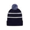 Picture of H08080 - Hat Trick - Striped Knit Cuff Toque with Pom-Pom