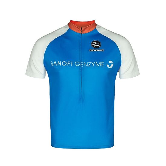 Picture of PO140 - Custom Sublimated 1/2 Zip Cycling Jersey