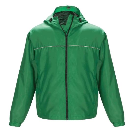 Picture of JK455 Custom Nylon lined hooded jacket with reflective piping detail