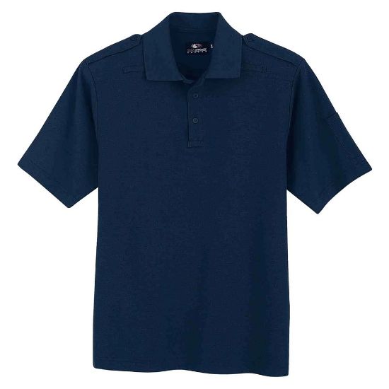Picture of GS225 Custom Tactical polo shirt with knit collar, microphone clips and pencil pocket