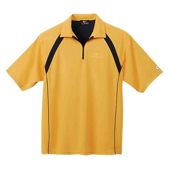 Picture of GS171 Custom Two-toned polo shirt with 1/4 zip placket, piping detail & self collar
