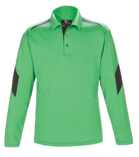 Picture of GS249 Custom Two-toned long sleeve polo shirt with self collar