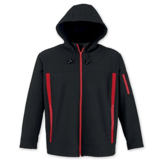 Picture of JK93 Custom Two-toned unlined softshell jacket with detachable hood