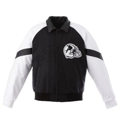 Picture of JK102 Custom Melton leather varsity jacket