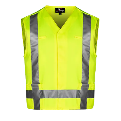 Picture of VT131 Custom Hi-vis safety vest with Velcro closure & 3M reflective tape