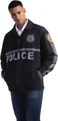 Picture of JK664 Custom Brushed tricot lined raid jacket with reflective tape
