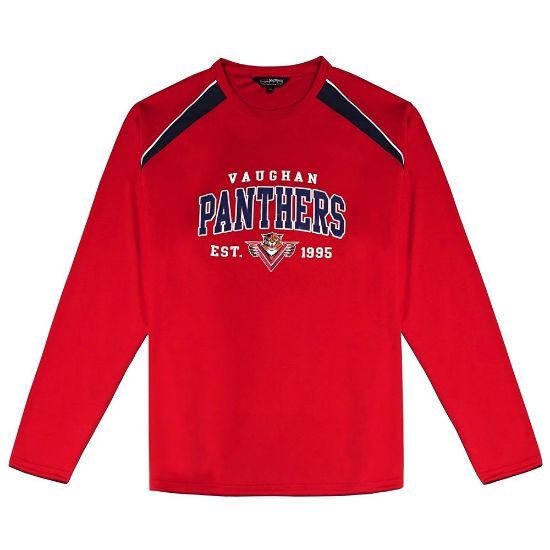 Picture of TS186 Custom Solid crew neck long sleeve t-shirt with piping detail (ladies')