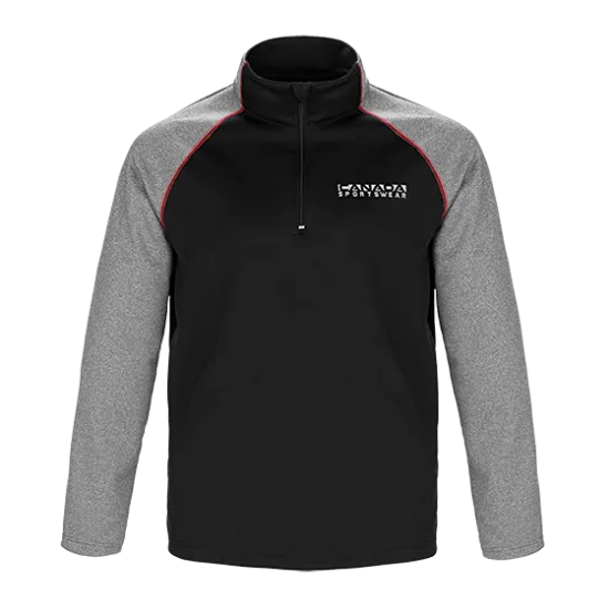 Picture of PO212 Custom Two-toned 1/4 zip pullover with contrast stitching