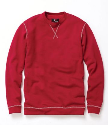 Picture of PO159 Custom Crew neck pullover with contrast stitching