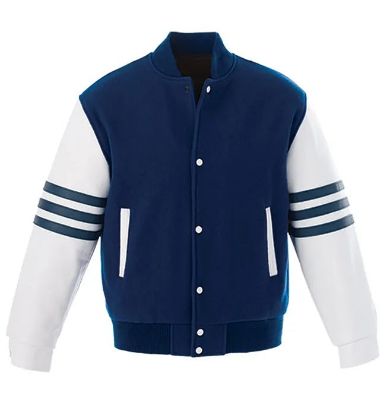 Picture of JK346KC - Custom Melton and Leather Varsity Jacket