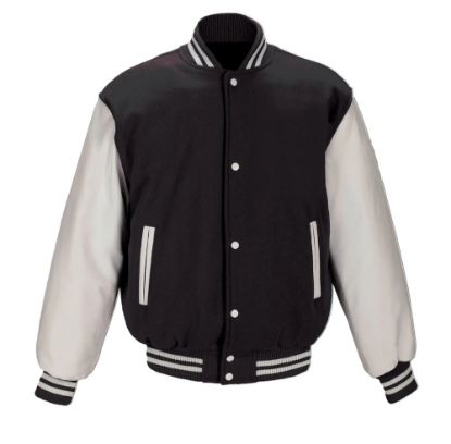 Picture of JK382 - Custom Melton and Leather Varsity Jacket