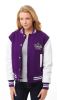 Picture of JK543 - Custom Ladies Melton and Leather Varsity Jacket
