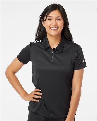 Picture of A325 - Women's 3-Stripes Shoulder Polo