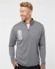 Picture of A482 - Men's 3-Stripes Double-Knit Quarter-Zip Pullover