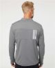 Picture of A482 - Men's 3-Stripes Double-Knit Quarter-Zip Pullover