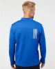 Picture of A482 - Men's 3-Stripes Double-Knit Quarter-Zip Pullover