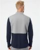 Picture of A532 - Men's Textured Mixed Media Quarter-Zip Pullover