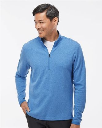 Picture of A554 - Men's 3-Stripes Quarter-Zip Sweater Pullover