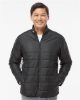 Picture of A570 - Men's 3-Stripes Puffer Full-Zip Jacket