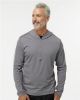 Picture of A596 - Men's Lightweight Quarter-Zip Hooded Pullover