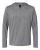 Picture of A596 - Men's Lightweight Quarter-Zip Hooded Pullover