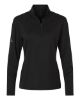 Picture of A709 - Women's Textured Stripe Quarter-Zip Pullover