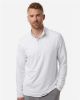 Picture of A708 - Men's Textured Stripe Quarter-Zip Pullover