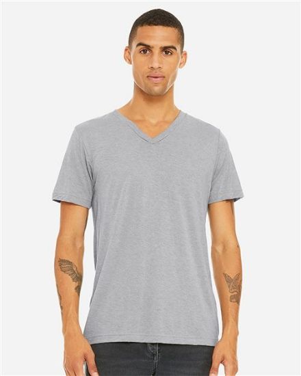 Picture of 3415 - Unisex Triblend V-Neck Tee