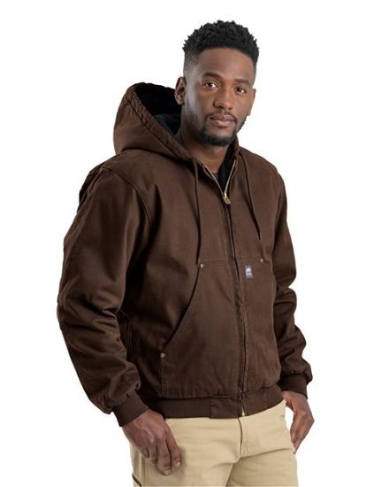 Picture of HJ375 - Men's Heartland Washed Cotton Duck Hooded Jacket