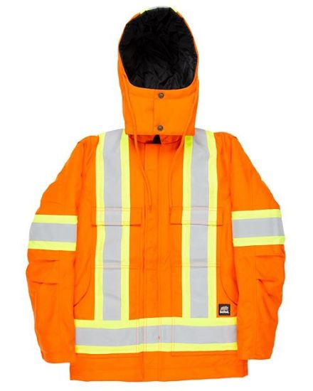 Picture of HVNCH03 - Safety Striped Arctic Insulated Chore Coat