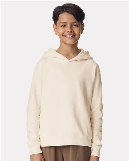 Picture of 1467Y - Youth Garment-Dyed Lightweight Hooded Sweatshirt